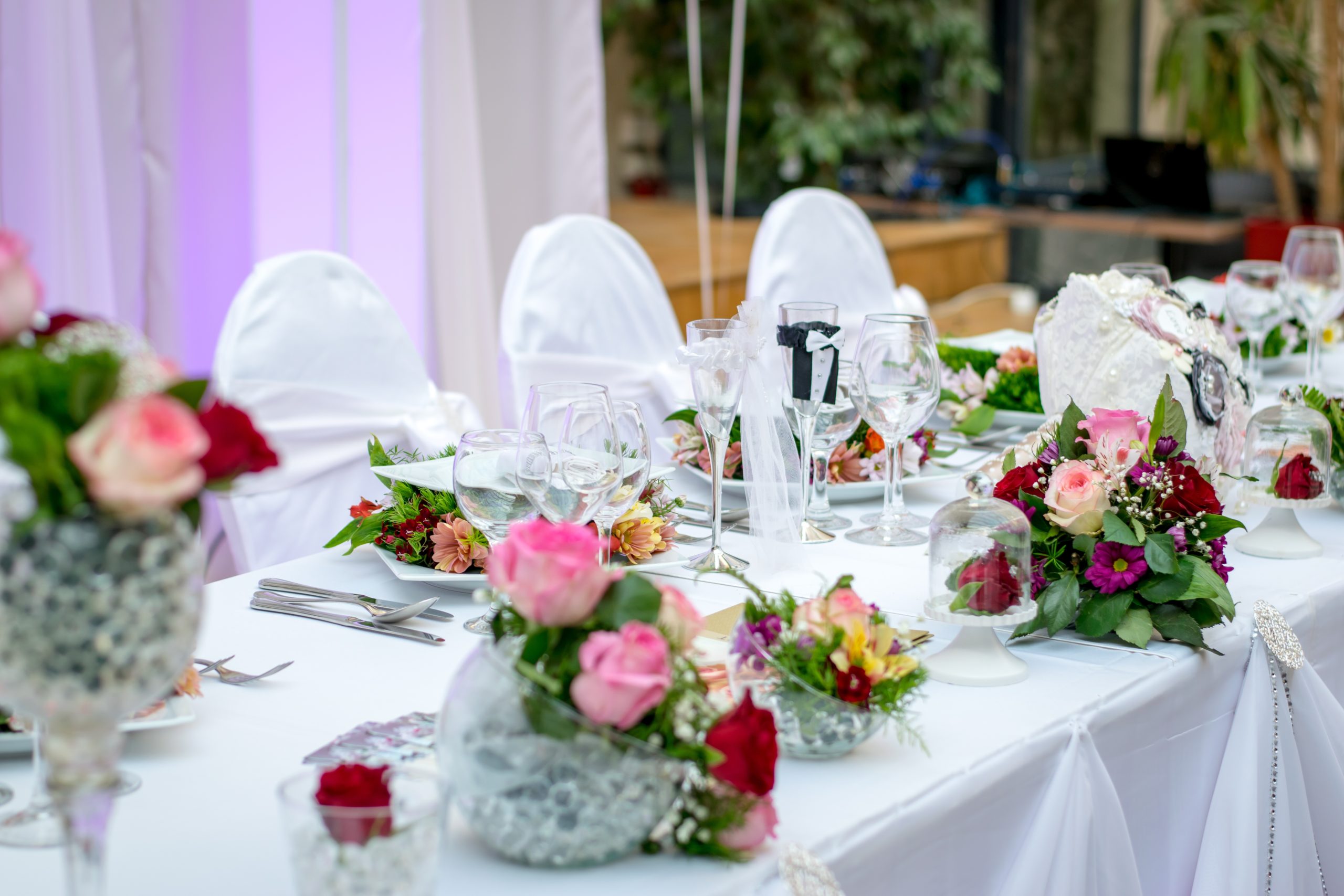 table pour mariage acceuil